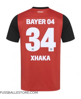 Günstige Bayer Leverkusen Granit Xhaka #34 Heimtrikot 2024-25 Kurzarm